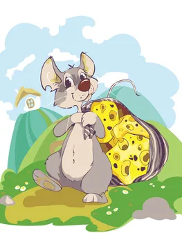 

Cheese mouse 30*40 cm painting coloring by numbers on canvas Snow White 721-as