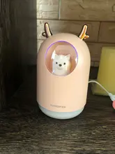 Humidificador ultrasónico con USB para el hogar, difusor de aceites aromáticos, lámpara LED de Color romántico, 300ml