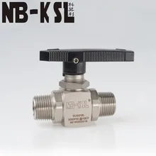NB-KSL два 2 way с наружной резьбой шаровой клапан 1/" 1/4" 3/" 1/2" 3/" Нержавеющая сталь 316 Шаровой клапан высокого давления