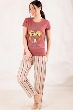 

Armonika Women Top The Owl Six Striped Sleepwear KIT ARM-20Y099088