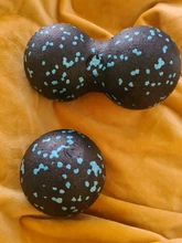 Pelota de miofascia EPP Lacrosse, Bola de masaje de cacahuete de alta densidad, ligera, Fitness, ejercicio, Fascia, alivia el dolor, Yoga