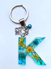 10 Uds. De llaveros (tamaño del anillo: 30mm), llaveros chapados en rodio y bronce de 50mm de largo, llaveros de partido redonda P6680