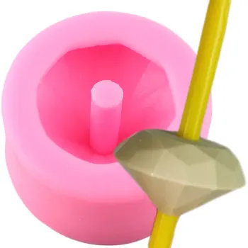 

Diamond Straw Topper Silicone Molds Fondant Cake Decorating Tools DIY Epoxy Resin Soap Mold Candy Clay Chocolate Gumpaste Moulds