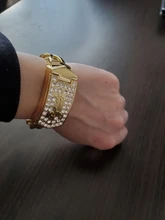 Watches Womens Clock Bangle Bracelet Rhinestones-Display Gifts Quartz Female Elegant
