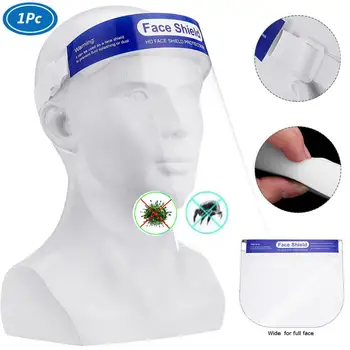 

Pc Updated Version 29cm Wider For Full Face Shield Anti-spit Anti-fog Transparent Face Mask Safety Protective Face Cover Adjusta