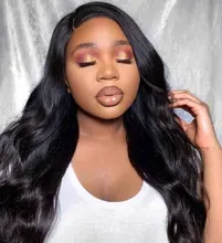 Extensiones de cabello humano Remy brasileño, Color negro, 1B