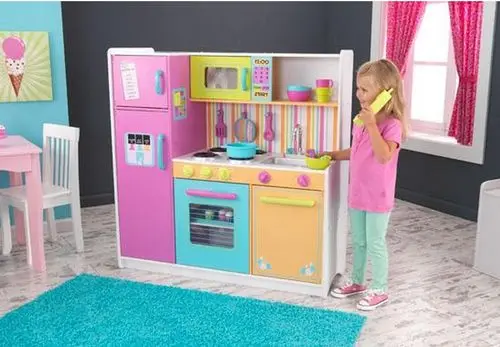 KIDKRAFT Игрушечная кухня "Делюкс" деревянная игрушка кухонные, игрушечная кухня игрушки для девочек, подарки детям, развивалка
