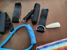 Juego de 22 bandas de resistencia para hacer ejercicio, bandas elásticas para hacer ejercicio, cuerda de tracción de entrenamiento, gimnasio, equipamiento portátil de Fitness