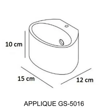 

Plafoniara indoor GS-5016 chalk white wall home wall modern G9 Oval 25W