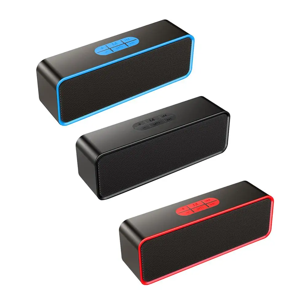 Портативный Bluetooth 5 0 динамик с поддержкой BT TF Udisk AUX FM сабвуфер беспроводной