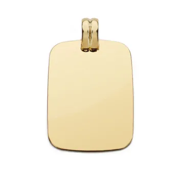 

18k gold pendant veneer 28mm. Lisa [AB8976GR] -Customizable-RECORDING INCLUDED IN THE PRICE
