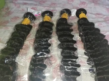 Queenlife 30 32 34 36 38 40 pulgadas onda profunda mechones de cabello brasileño mechones extensiones de cabello humano 1/3/4 Uds Remy extensiones de pelo ondulado mechones