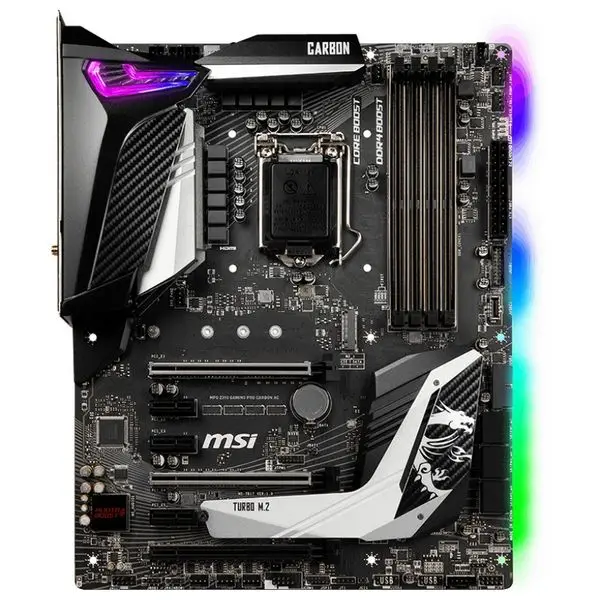 Игровая Материнская плата MSI MPG Z390 PRO CARBON AC ATX LGA1151|Материнские платы для ноутбуков|