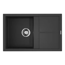 Мойка для кухни Omoikiri Sumi 79-BL Tetogranit(Черный)(Ударопрочная, термостойкая, можно установить любой стороной