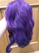MSIWIGS mujer púrpura 22 colores Cosplay peluca ondulado corto sintético resistente al calor de pelo Rosa Rubio Ombre porque peluca