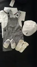 Conjunto de ropa de verano para niño recién nacido, vestido de cumpleaños infantil de algodón, traje blanco, sombrero + pelele + zapatos + calcetines, 5 uds. De 3 a 18M