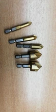 Drill-Bit Chamfering Cutter Countersink Wood HSS Hex-Shank-90-Degree 3pcs 6pcs 6mm-19mm