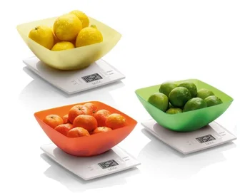 

Electronic scale with bowl in various colours 3 kg.