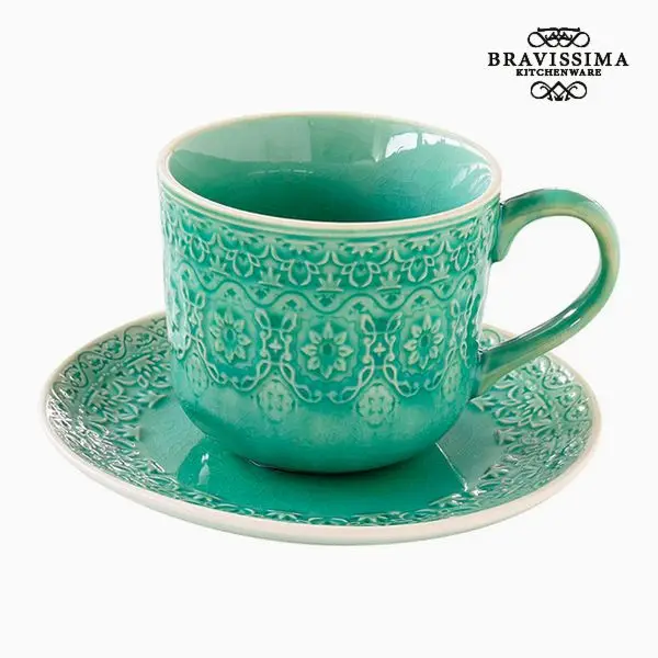 Teacup Porcelain Green by Bravissima Kitchen