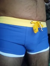 Pantalones de natación de talla europea para hombre, bañadores de secado rápido, plateados, de algodón, cortos, elásticos, para playa