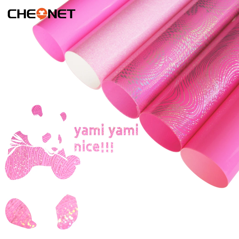 Free Shipping 5 Sheets 25x30cm Pink Series Heat Transfer Vinyl For Cricut  Iron on DIY for T-shirts HTV - AliExpress