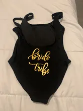 Bride Tribe-Bañador estampado de una pieza para mujer, traje de baño con forro para mujer, Bikini con espalda descubierta para fiesta de boda, ropa de playa
