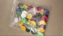 Lector de llaves y anillos de identificación, dispositivo de escritura regrabable EM4305 T5577 de 125khz, con etiqueta RFID, ficha de proximidad, duplicado, 50 unids/lote