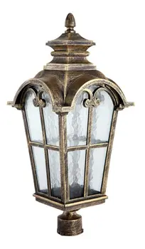 

Garden Park lamp Feron pl5104 four-sided per pole 100W 230V E27, black gold 11529