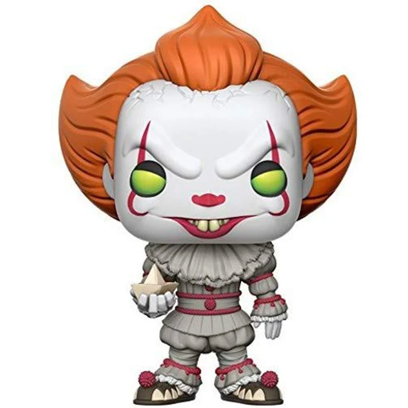 Funko Pop Movies: IT-Pennywise с лодкой Коллекционные Фигурки игрушки 10 см - Цвет: 472 no box