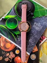 Reloj de pulsera de cuarzo analógico con correa de cuero para Mujer, de diseño Retro, de lujo, Zegarek Damski