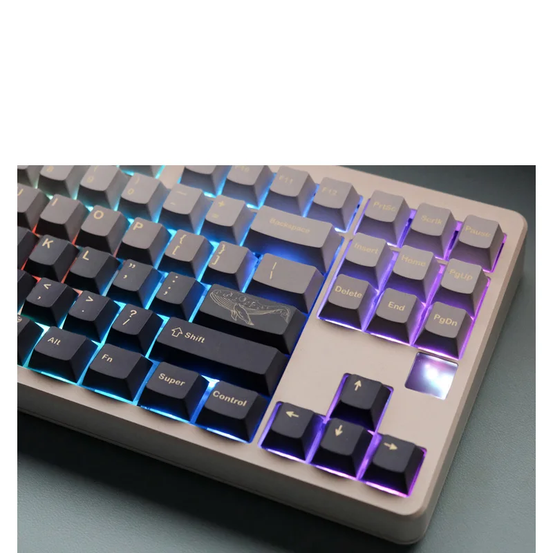 Keycap Teclado Mecânico Perfil Cereja Pbt Sublimação Dye Interruptor mx com 1.75u Shift 2u 129 Chaves - Imagem 4