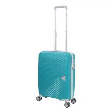 Чемодан пластиковый на четырех колесах BAUDET, для ручной клади,(размер S), 34,3 л