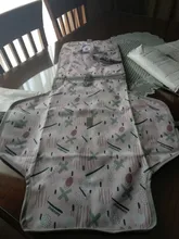 Sunveno-alfombrilla para cambio de bebé, colchón impermeable, lavable, portátil, plegable, cambiante, esterillas reutilizables, almohadilla de viaje para pañales