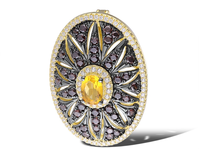 Серебряная брошь VALTERA проба 925