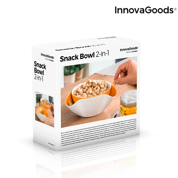 Миски для закусок 2 в 1 InnovaGoods(2 шт.) InnovaGoods