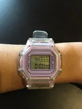 Relojes electrónicos para hombre y mujer, pulsera Digital LED transparente con correa de silicona de oro rosa, reloj deportivo femenino