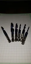 BINOAX 6 uds titanio HSS combinación broca avellanado hexagonal vástago M3-M10