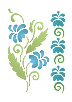 

Stencil on adhesive basis, art. OTR (09 orchid)