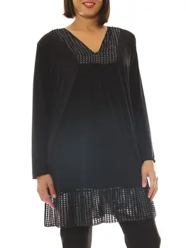 

Maxi jersey women jersey with inserts lurex maxi size