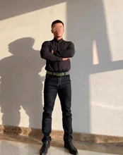 Pantalones vaqueros clásicos para hombre, Jeans ajustados de alta calidad, informales, a la moda, de negocios, nueva marca, 2021