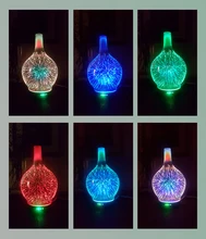 Aroma Diffuser Glass-Vase Essential-Oil Cool-Mist-Humidifier Waterless Auto Light And