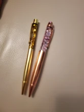 De moda de diseño de cristal de bolígrafos oro grava bolígrafo plumas papelería de oficina regalos para amigos aprender suministros