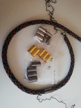 5 Juegos de cierres magnéticos para fabricación de joyas, 3, 4, 6, 7, 8, 10, 12, 14 y 15mm, cordón de cuero, Conector de collar, tapa final, accesorio DIY