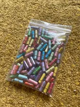 100 unids/lote mensaje en botella mensaje lindo cápsula carta de amor pastilla Color claro Mini Botella de deseo regalo de navidad regalo de vacaciones