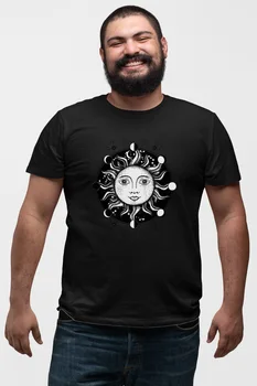 

Angemiel Wear Sun Black Men 'S Cotton Big Size T-Shirt