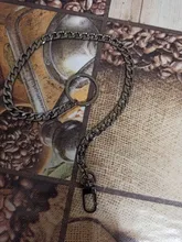 Llavero antipérdida metálico, llavero con mosquetón de 40cm para la cartera, para pantalones hípster, de estilo punk rock y hip hop, para hombres