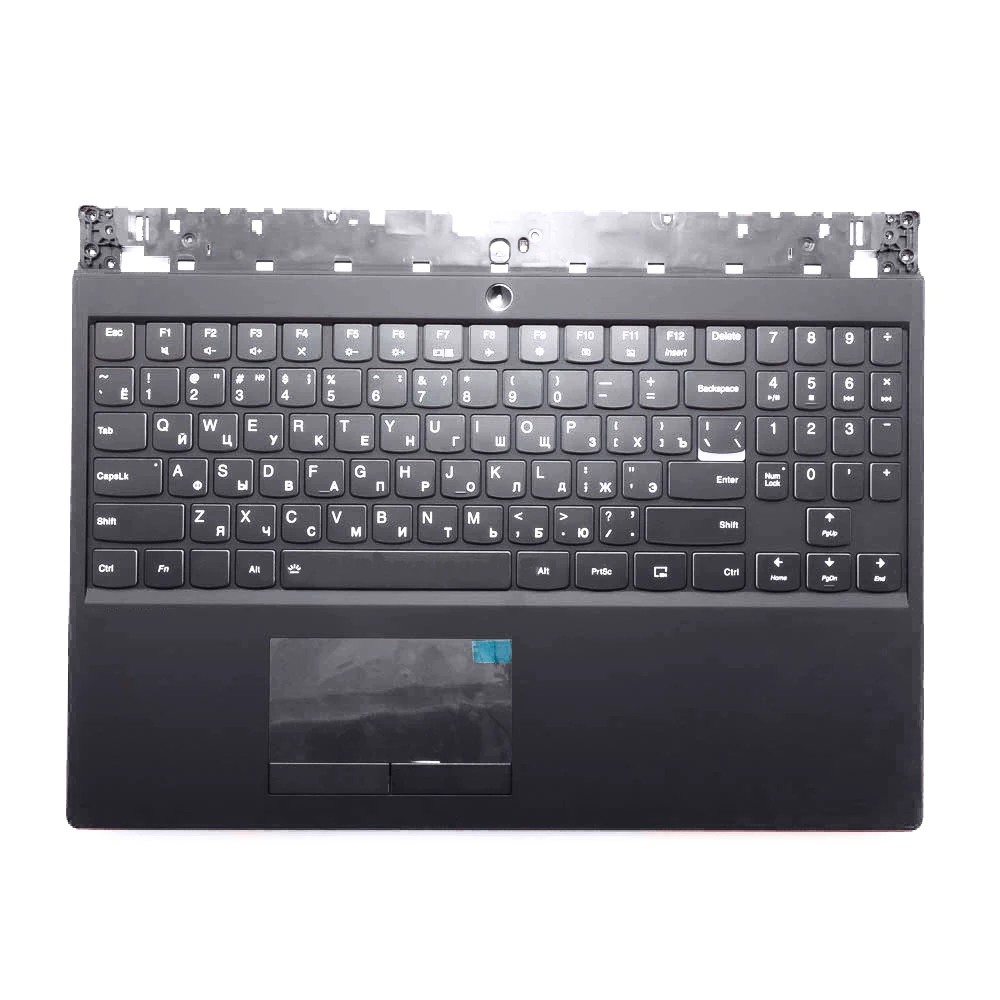 Клавиатура (топ-панель) для ноутбука Lenovo Legion Y530-15ICH черная c черным топкейсом |