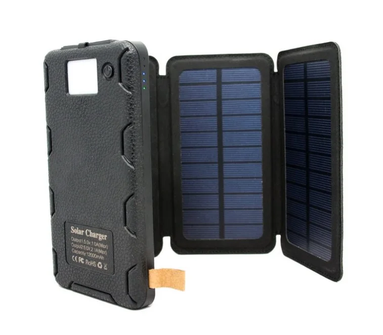 Внешний аккумулятор Power Bank с беспроводной зарядкой Qi(Черный