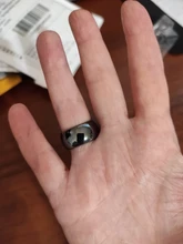 Anillo de hematita negra para mujeres y hombres, joyería de moda de grado gótico de calidad AAA, anillos para articulaciones lisas y redondas, de 4mm no magnéticas y 6mm, 1 Uds.