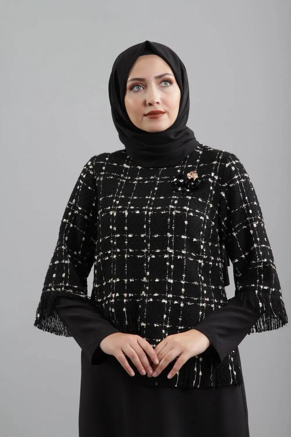1362-EKOSE garntilİ TESETTÜR tunсобой-siliyah-kemali AYDIN